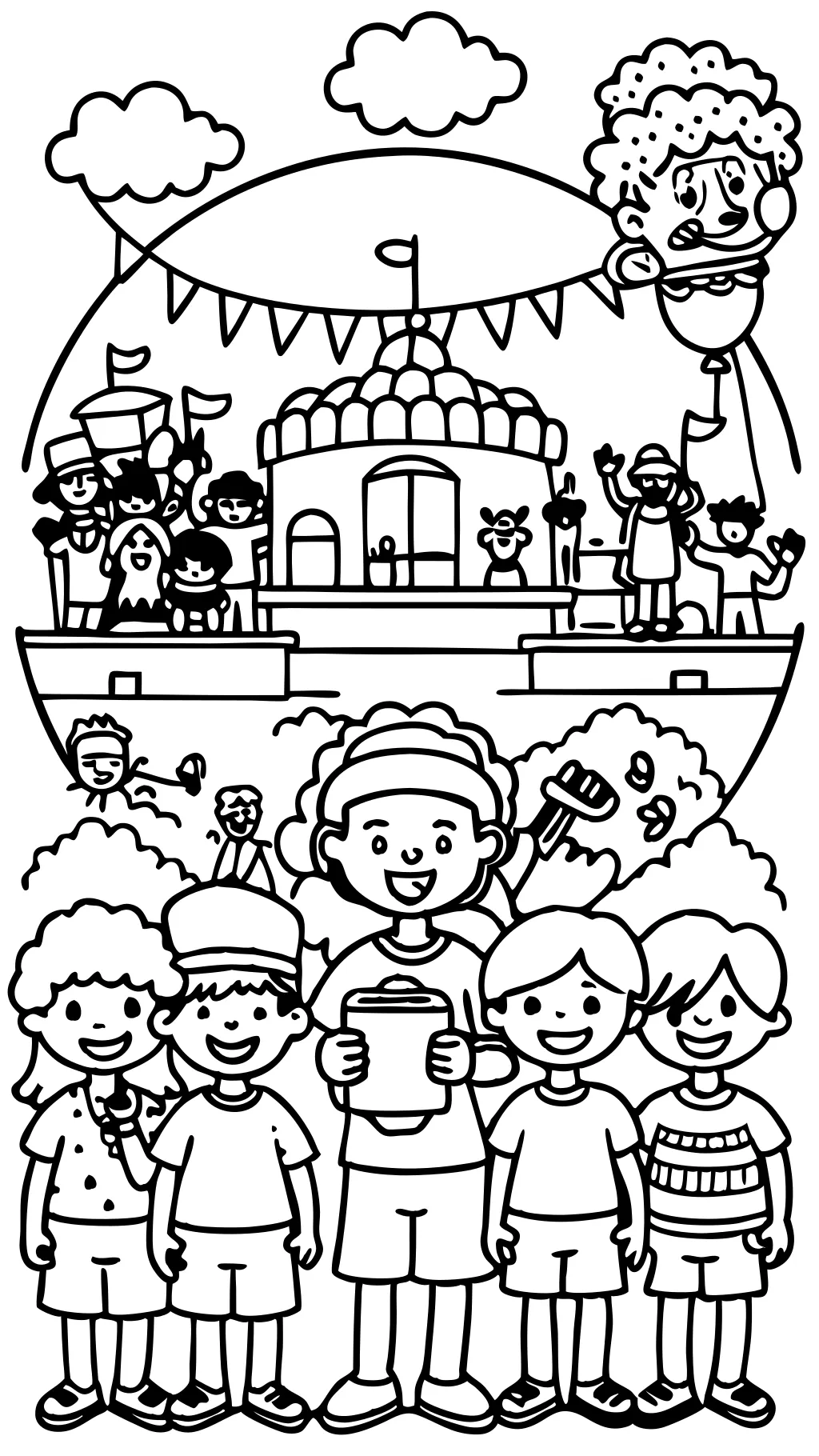 coloring pages with people